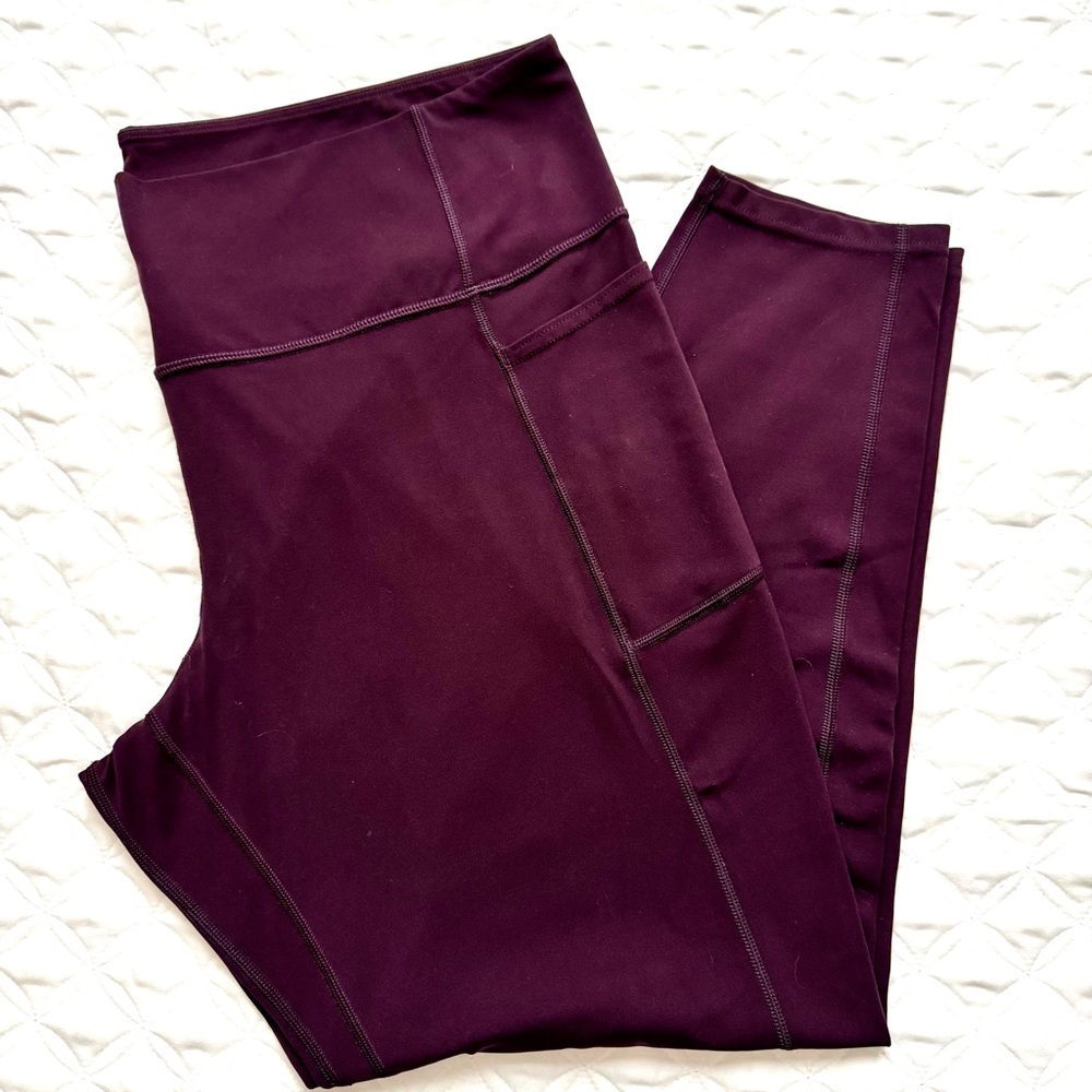 Patagonia Maipo 7/8 Stash Tights Leggings Plum Purple Size XXL